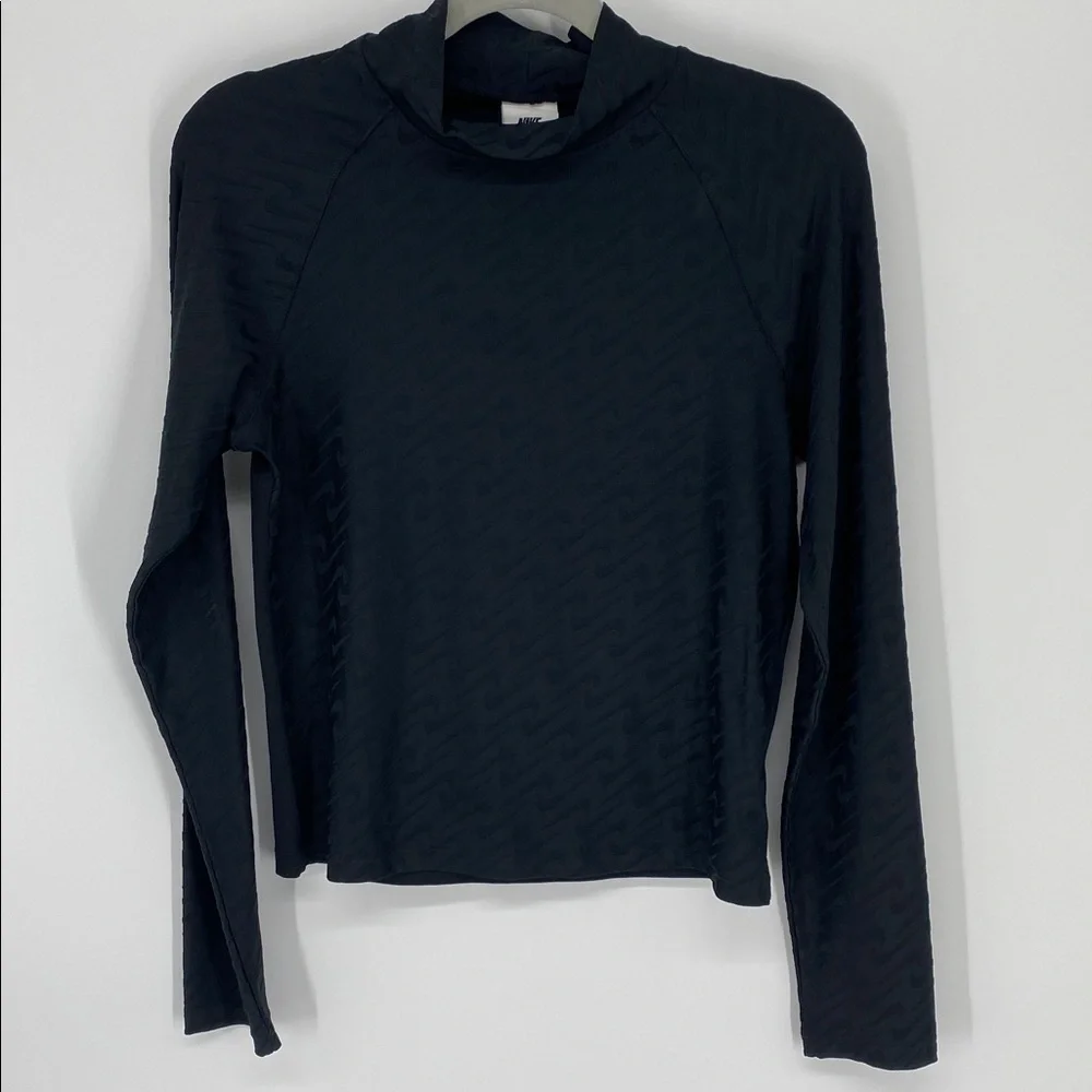 Nike Sportswear Icon Clash Mock Neck Long Sleeve Top Women's Size Small